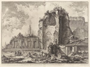 Veduta degli avanzi di due Triclini che appartenevano alla Casa aurea di Nerone da Giovanni Battista Piranesi