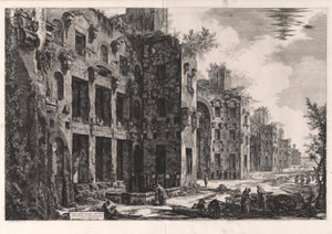 Veduta degli avanzi superiori delle Terme di Diocleziano a S. Maria degli Angeli, dalle Vedute di Roma da Giovanni Battista Piranesi