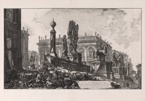 Veduta del Campidoglio di fianco, da Vedute di Roma