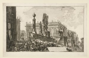 Veduta del Campidoglio di fianco, da Vedute di Roma
