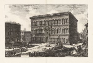 Veduta del Palazzo Farnese, da Vedute di Roma da Giovanni Battista Piranesi
