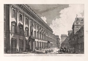 Veduta del Palazzo Odescalchi, dalla serie Vedute di Roma da Giovanni Battista Piranesi