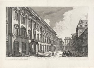 Veduta del Palazzo Odescalchi, da Vedute di Roma da Giovanni Battista Piranesi