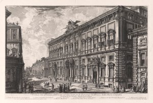 Veduta del Palazzo sul Quirinale per le Segreterie de Brevi e della Sacra Consulta, dalle Vedute di Roma da Giovanni Battista Piranesi