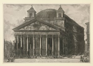 Veduta del Pantheon da Giovanni Battista Piranesi