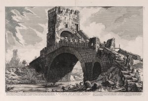 Veduta del Ponte Salario, dalle Vedute di Roma