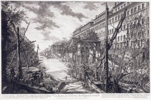 Veduta del Porto di Ripa Grande, c.1760 da Giovanni Battista Piranesi