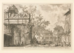 Veduta del Tempio di Giove Tonante, da Vedute di Roma da Giovanni Battista Piranesi