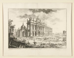 Veduta della Basilica di San Giovanni in Laterano, da Vedute di Roma da Giovanni Battista Piranesi