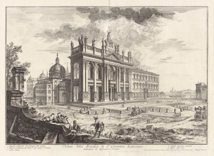 Veduta della Basilica di San Giovanni Laterano, da Vedute di Roma da Giovanni Battista Piranesi