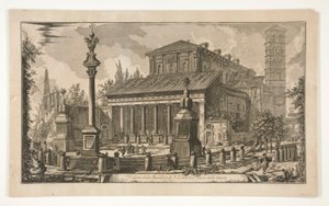 Veduta della Basilica di S. Lorenzo fuori le mura, da Vedute di Roma da Giovanni Battista Piranesi
