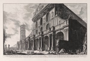 Veduta della Basilica di S. Paolo fuori le mura, eretta da Costantino il Grande, da Vedute di Roma da Giovanni Battista Piranesi