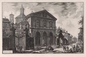 Veduta della Basilica di San Sebastiano fuori le mura di Roma, sulla Via Appia da Giovanni Battista Piranesi