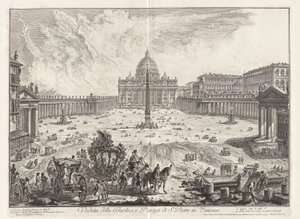 Veduta della Basilica e Piazza di S. Pietro in Vaticano da Giovanni Battista Piranesi