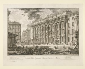 Veduta della Dogana di Terra a Piazza di Pietra, da Vedute di Roma da Giovanni Battista Piranesi