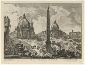 Veduta della Piazza del Popolo da Giovanni Battista Piranesi