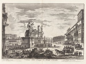Veduta della Piazza di Monte Cavallo