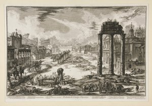 Veduta di Campo Vaccino da Giovanni Battista Piranesi