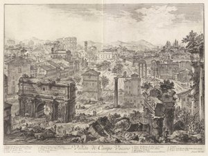 Veduta di Campo Vaccino, da Vedute di Roma da Giovanni Battista Piranesi