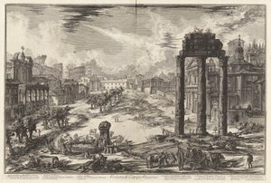 Veduta di Campo Vaccino (Vedute di Roma) da Giovanni Battista Piranesi
