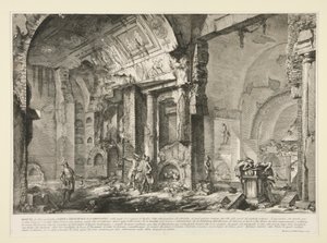 Veduta di altra parte della camera sepolcrale di L. Arrunzio, da Le Antichità Romane da Giovanni Battista Piranesi