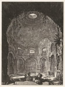 Veduta interna del Tempio della Tosse da Giovanni Battista Piranesi