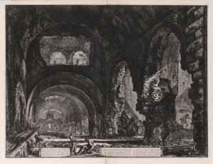 Veduta interna della Villa di Mecenate da Giovanni Battista Piranesi