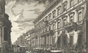 Veduta lungo la Via del Corso del Palazzo dell