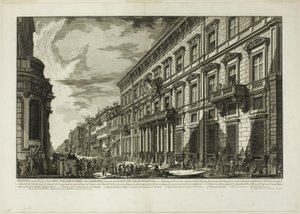 Veduta lungo Via del Corso del Palazzo dell