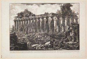 Veduta di un altro tempio nella città di Paestum, che si ritiene comunemente fosse dedicato a Giunone [...] da Giovanni Battista Piranesi
