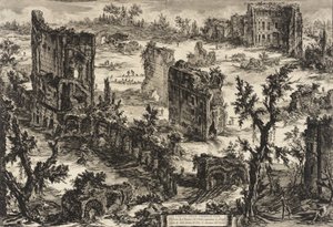 Veduta delle Terme di Tito, c.1775 da Giovanni Battista Piranesi