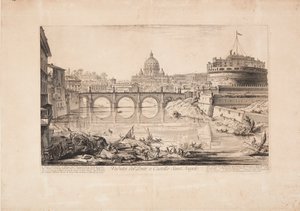 Veduta del ponte e di Castel Sant