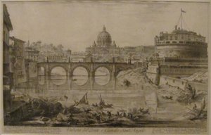 Veduta del Ponte e di Castel Sant