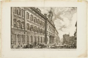 Veduta del Palazzo di Montecitorio, da Vedute di Roma da Giovanni Battista Piranesi