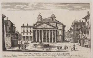 Veduta del Pantheon, c.1778-92 (incisione) da Giovanni Battista Piranesi