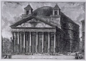 Veduta del Pantheon di Agrippa, c.1761 da Giovanni Battista Piranesi