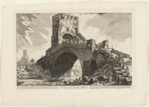 Veduta del Ponte Salario, da Vedute di Roma