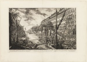 Veduta del Porto di Ripa Grande, da Vedute di Roma