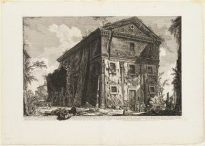 Veduta del Tempio di Bacco, ora chiesa di S. Urbano, a due miglia da Roma, oltre la Porta S. Sebastiano, da Vedute di Roma da Giovanni Battista Piranesi