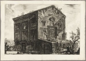 Veduta del Tempio delle Camene, da Vedute di Roma