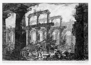 Veduta dei Templi di Paestum da Giovanni Battista Piranesi