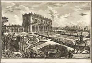 Veduta della villa di Sua Eminenza il cardinale Alessandro Albani, fuori Porta Salaria, da Vedute di Roma