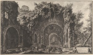 Veduta della sorgente e della Grotta di Egiria fuori dalla Porta Capena da Giovanni Battista Piranesi