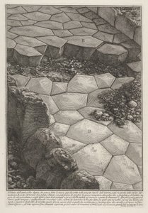 Veduta della pavimentazione in pietra della Via Appia (Veduta dell
