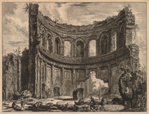 Vedute di Roma: Resti del Tempio di Apollo vicino alla Villa Adriana da Giovanni Battista Piranesi