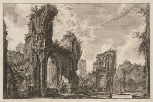 Vedute di Roma: Rovine del Sisto o sia della gran sala delle Terme Antoniniane, 1765 da Giovanni Battista Piranesi