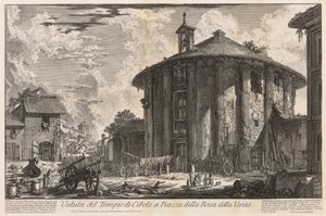 Vedute di Roma: Tempio di Cibele, 1758