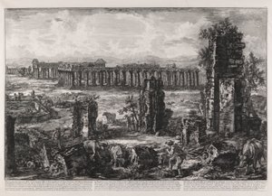 Vista di ciò che resta ancora dei Muri A. de l da Giovanni Battista Piranesi