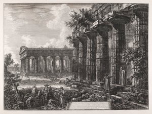 Vista di alcune colonne della facciata opposta a quella della tavola precedente