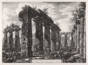 Veduta dei resti del Pronaos di l da Giovanni Battista Piranesi